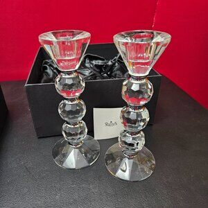 Lighting by Design Shannon Clear Crystal Afterglow Candlesticks - Style 15756